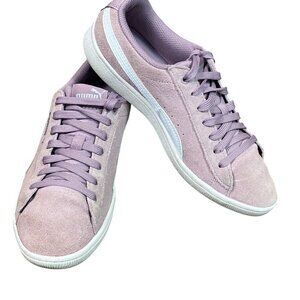 PUMA VIKKY Suede Elderberry Sneakers Tennis Shoes Court Shoe Wm Sz 6.5 #127M